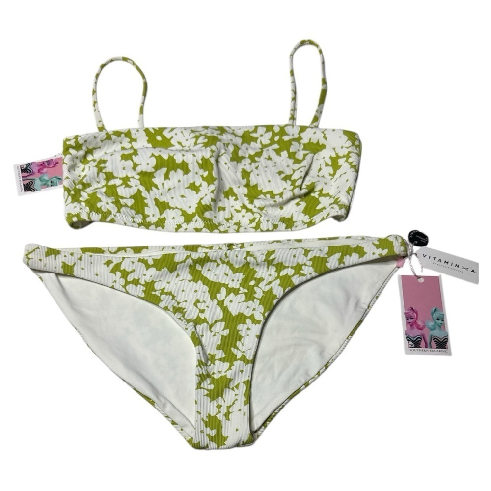 Vitamin A Rialto EcoRib Mila Luciana Bikini Set Large NWT